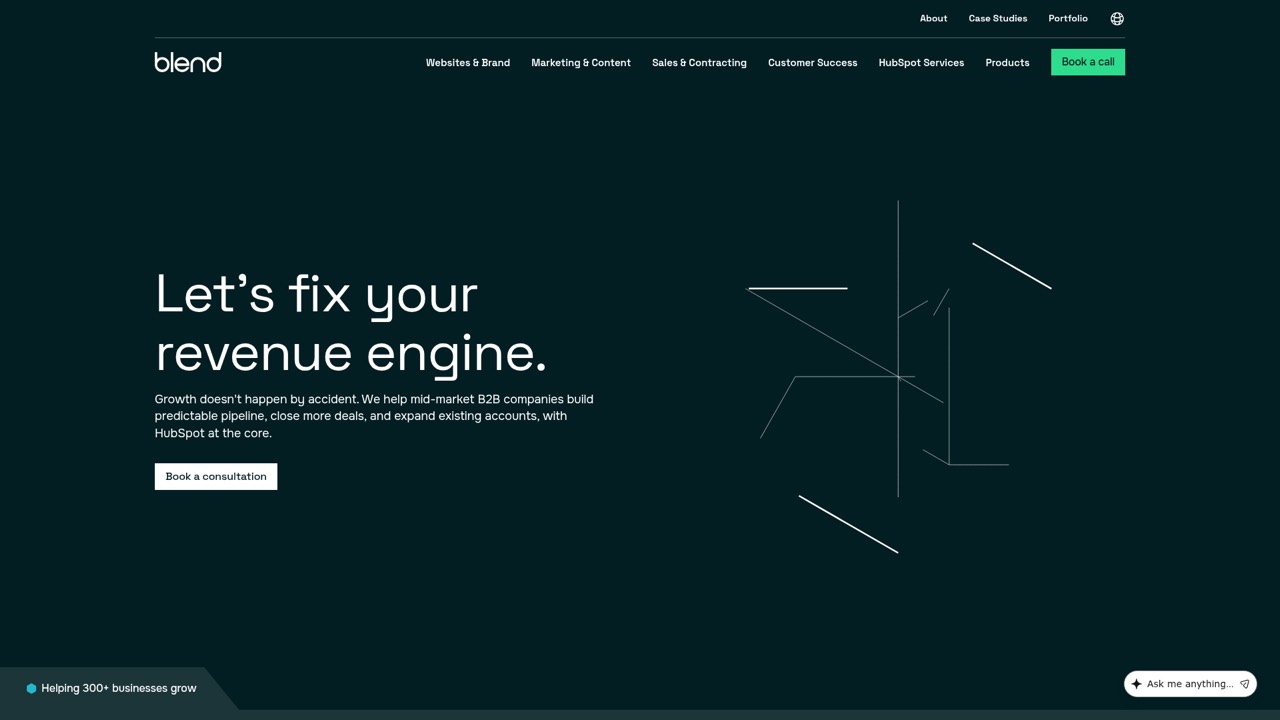 Blend homepage
