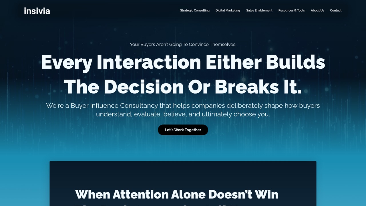 Insivia homepage