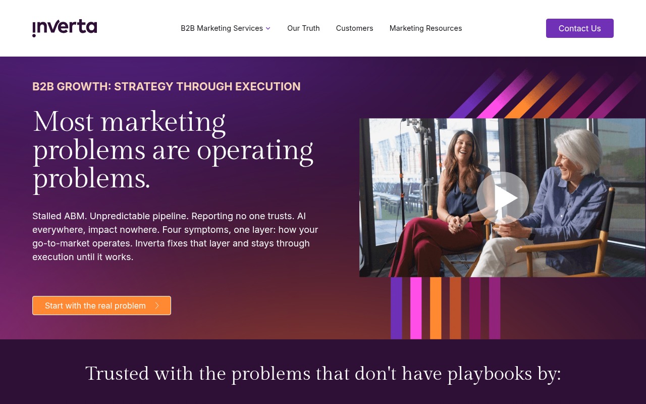 Inverta homepage