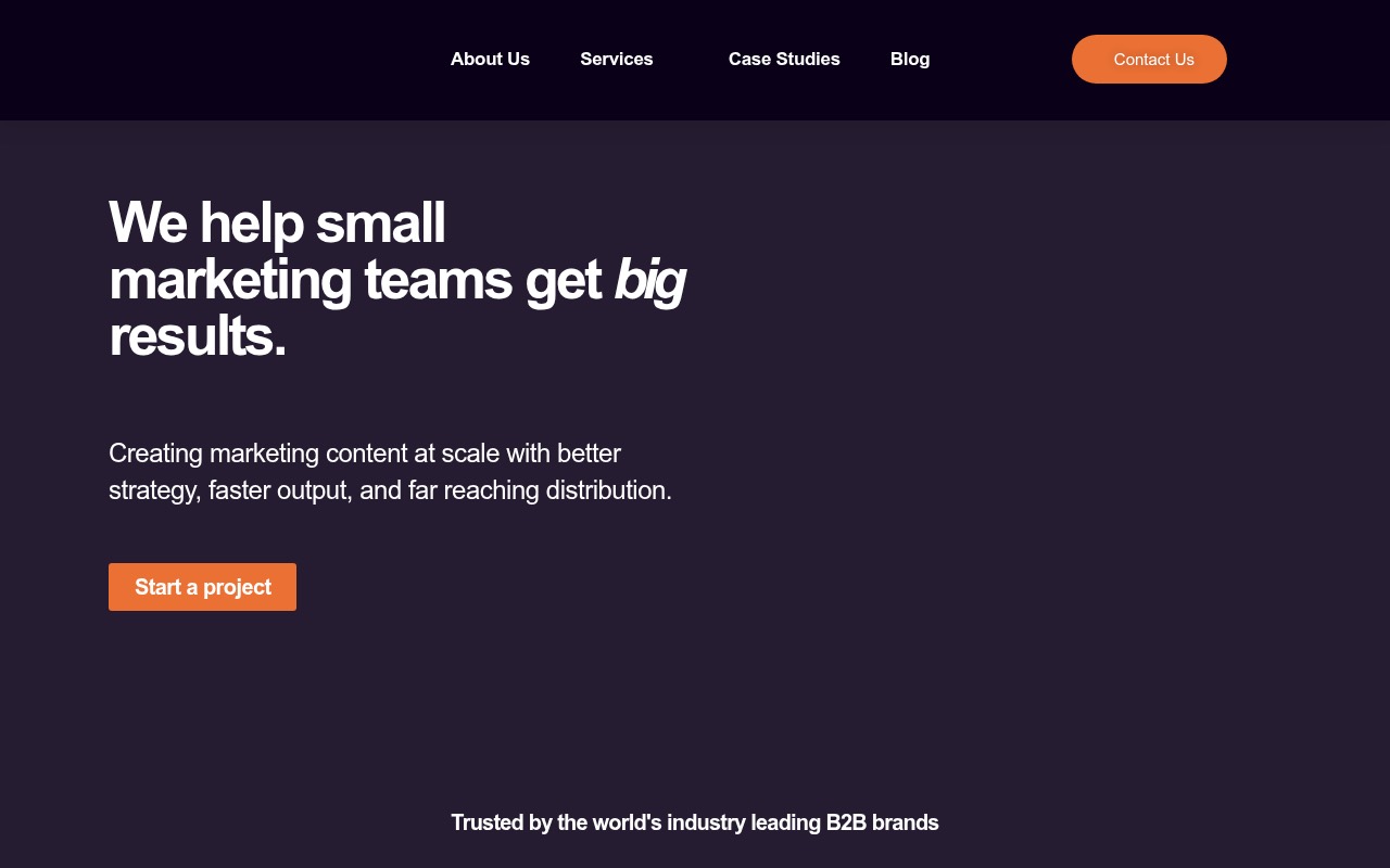 So Good Digital homepage