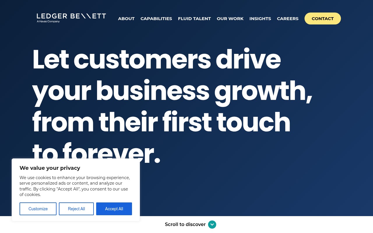 Ledger Bennett homepage