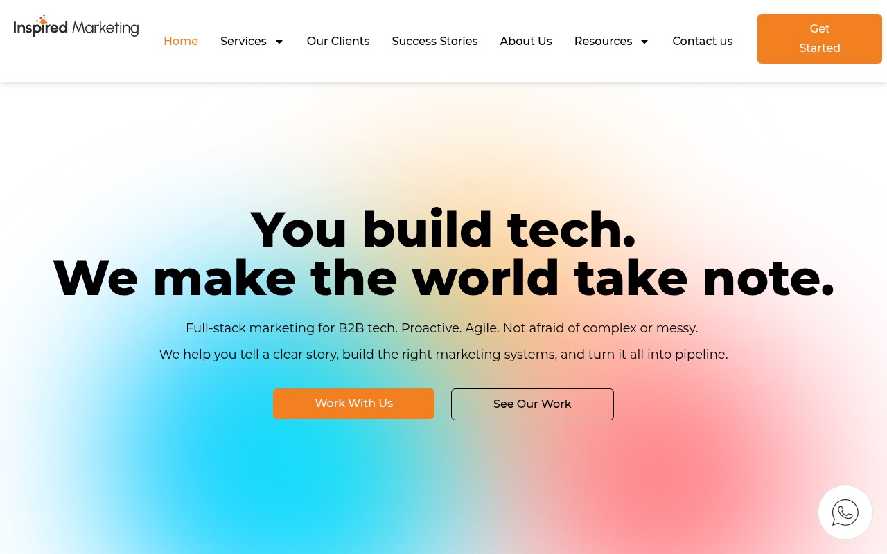 Inspired Marketing homepage