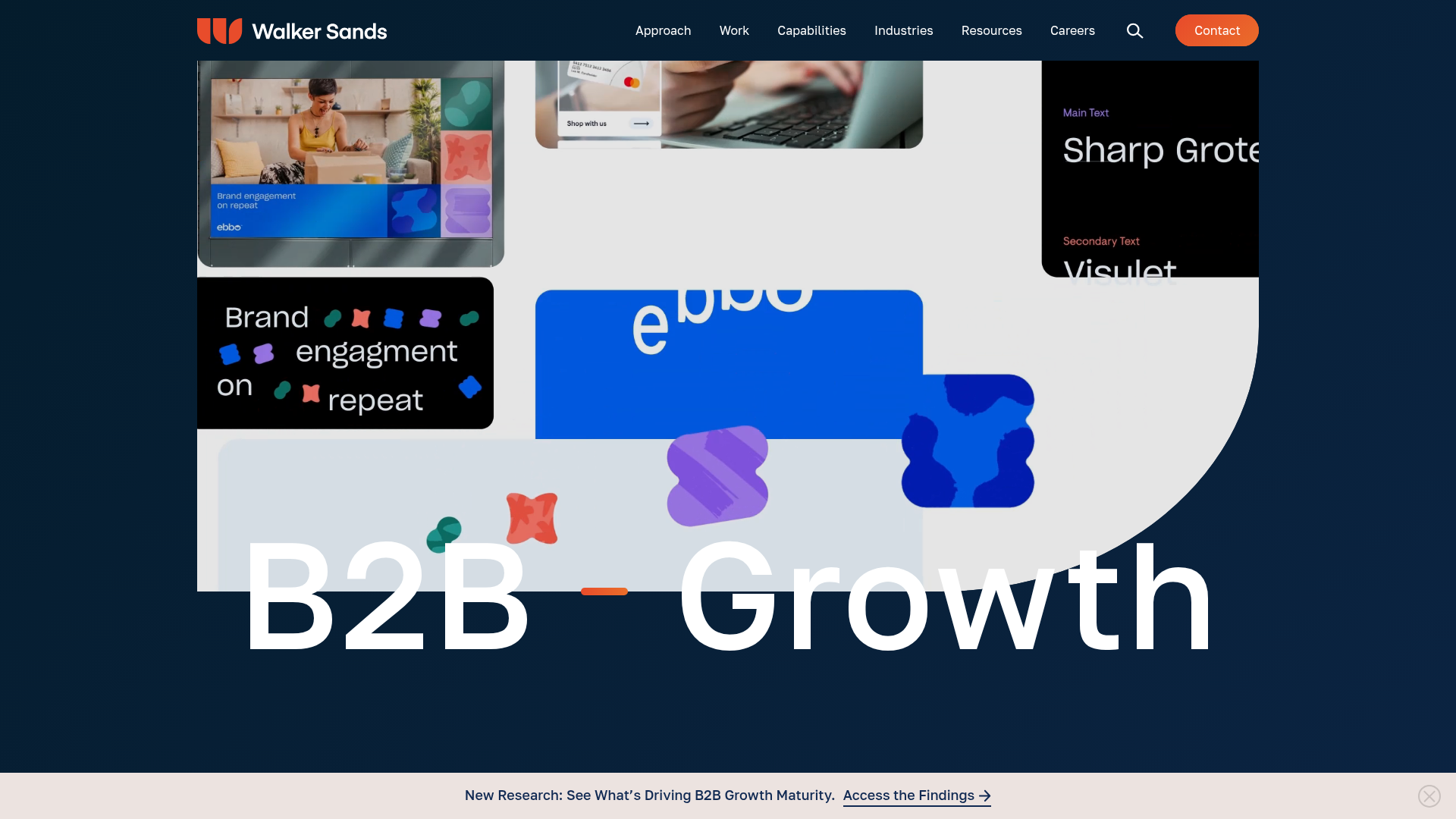 Walker Sands homepage