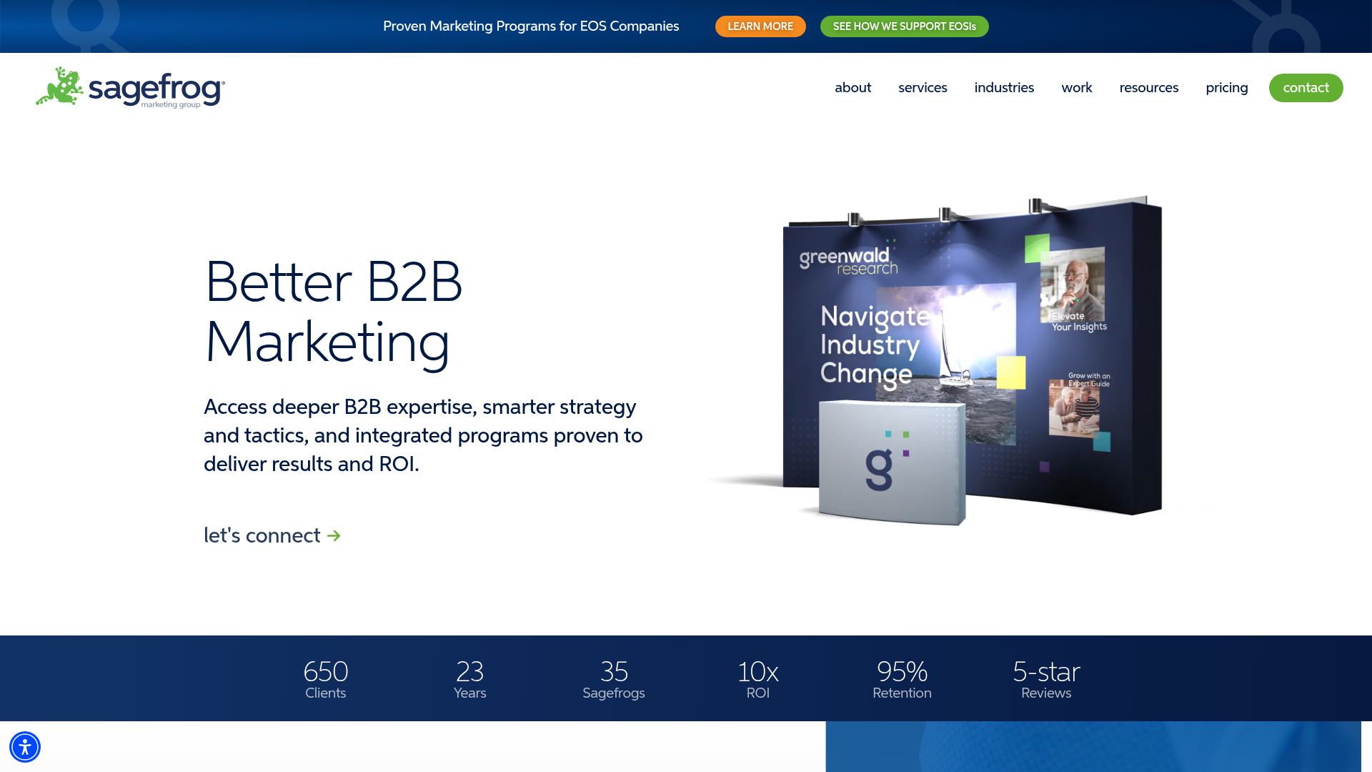Sagefrog Marketing Group homepage