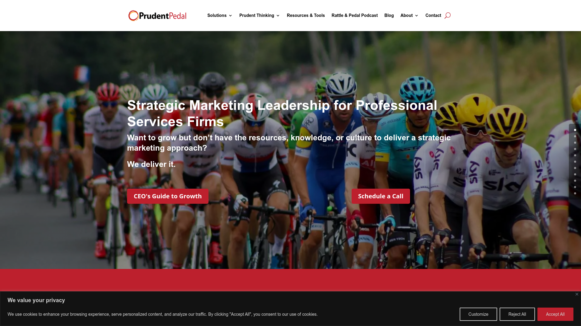 Prudent Pedal homepage