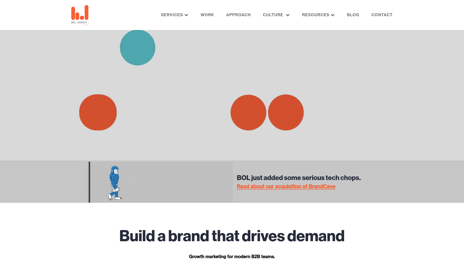 Business Online (BOL) homepage