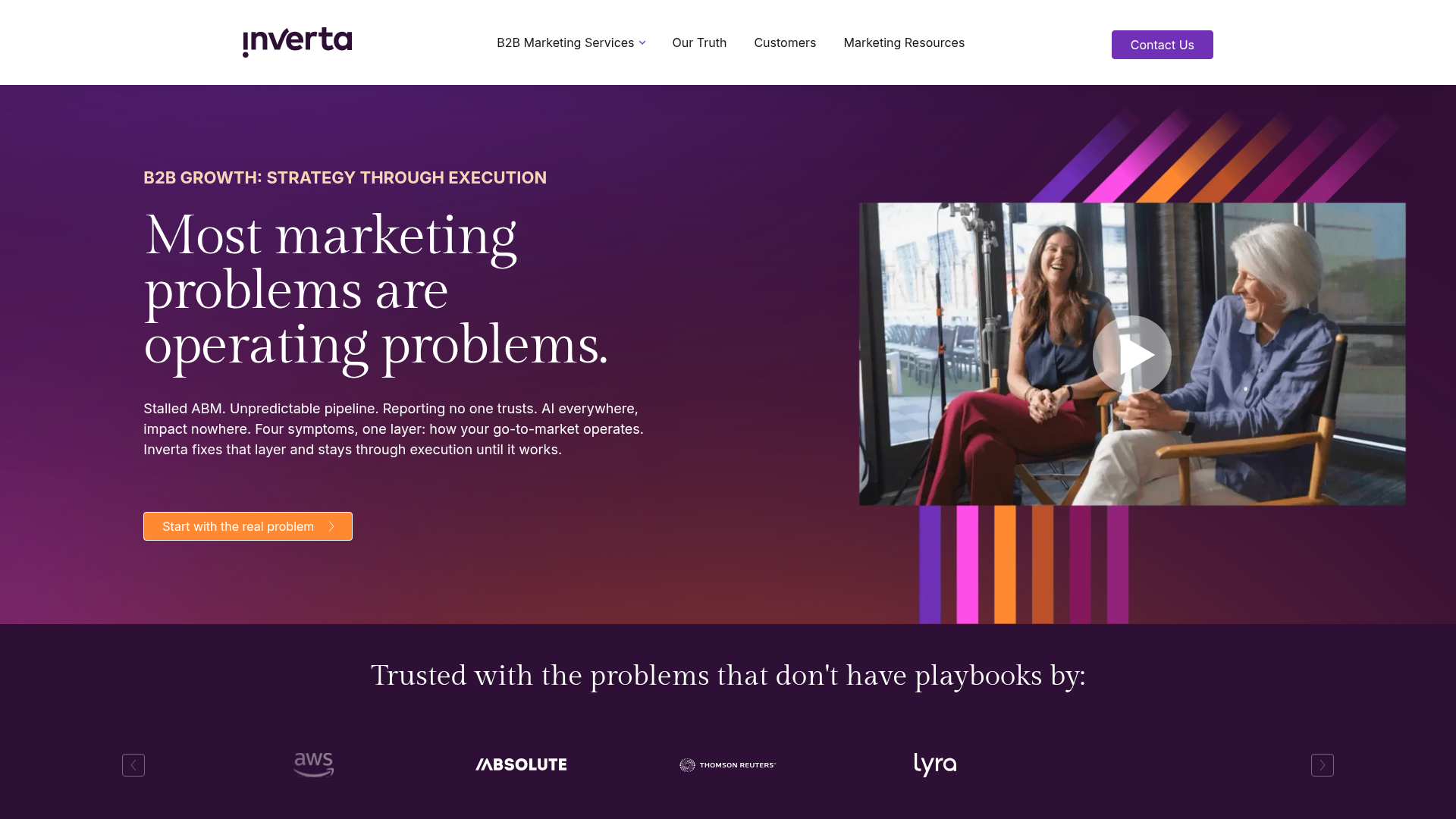Inverta homepage