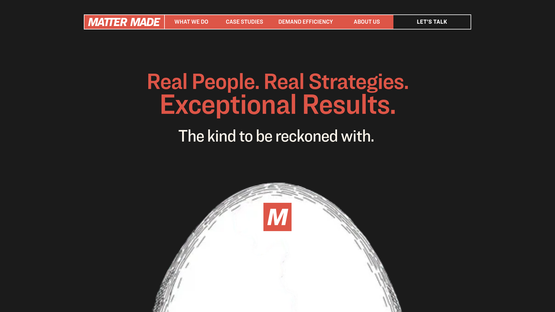 Matter Made homepage