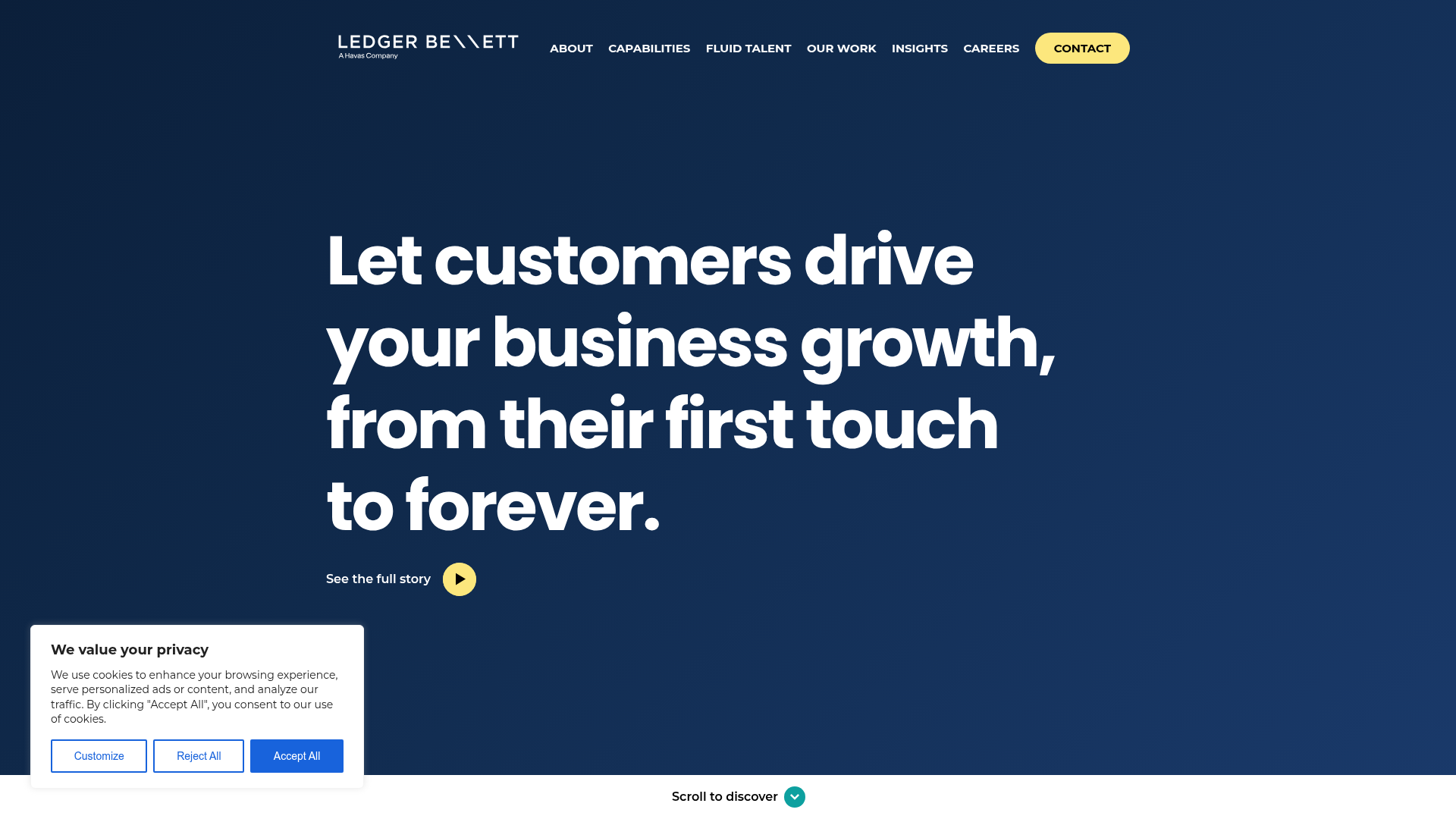Ledger Bennett homepage