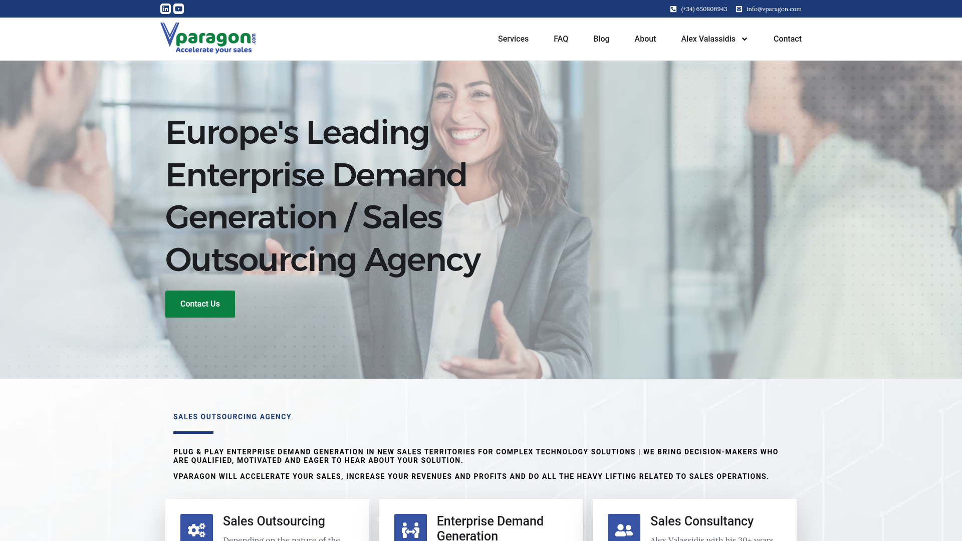 Vparagon homepage