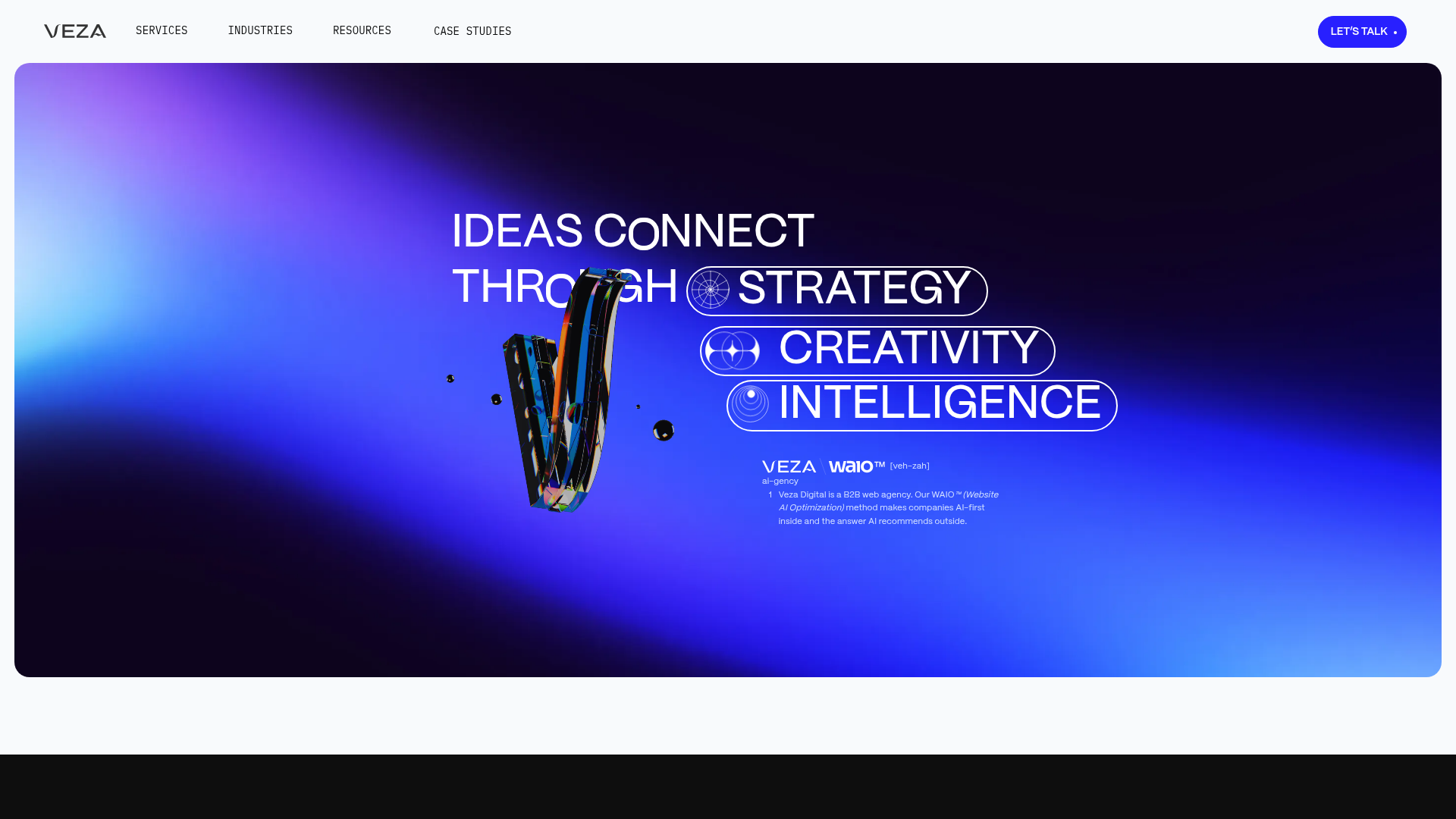 Veza Digital homepage