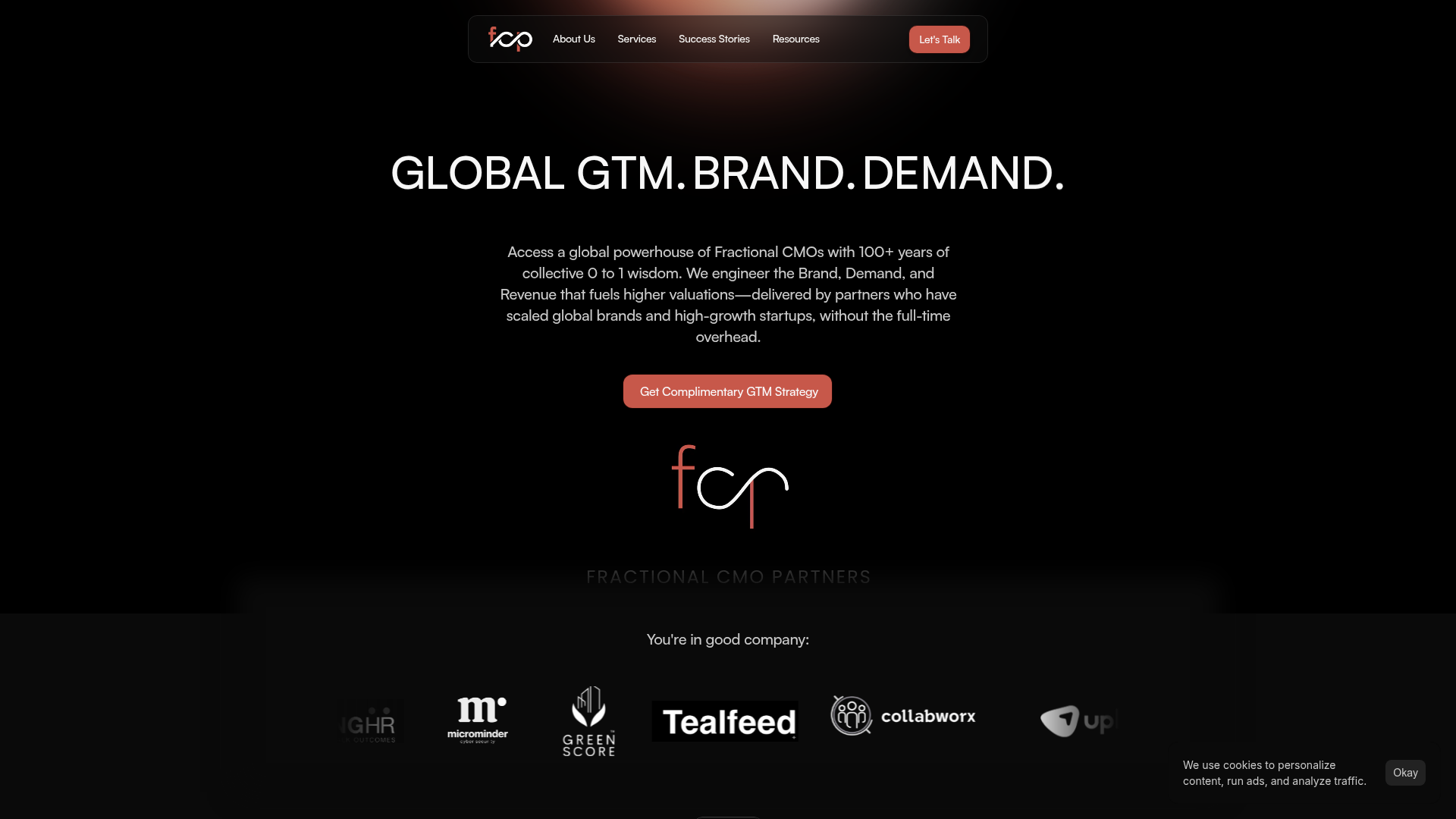 Fractional CMO Partners homepage