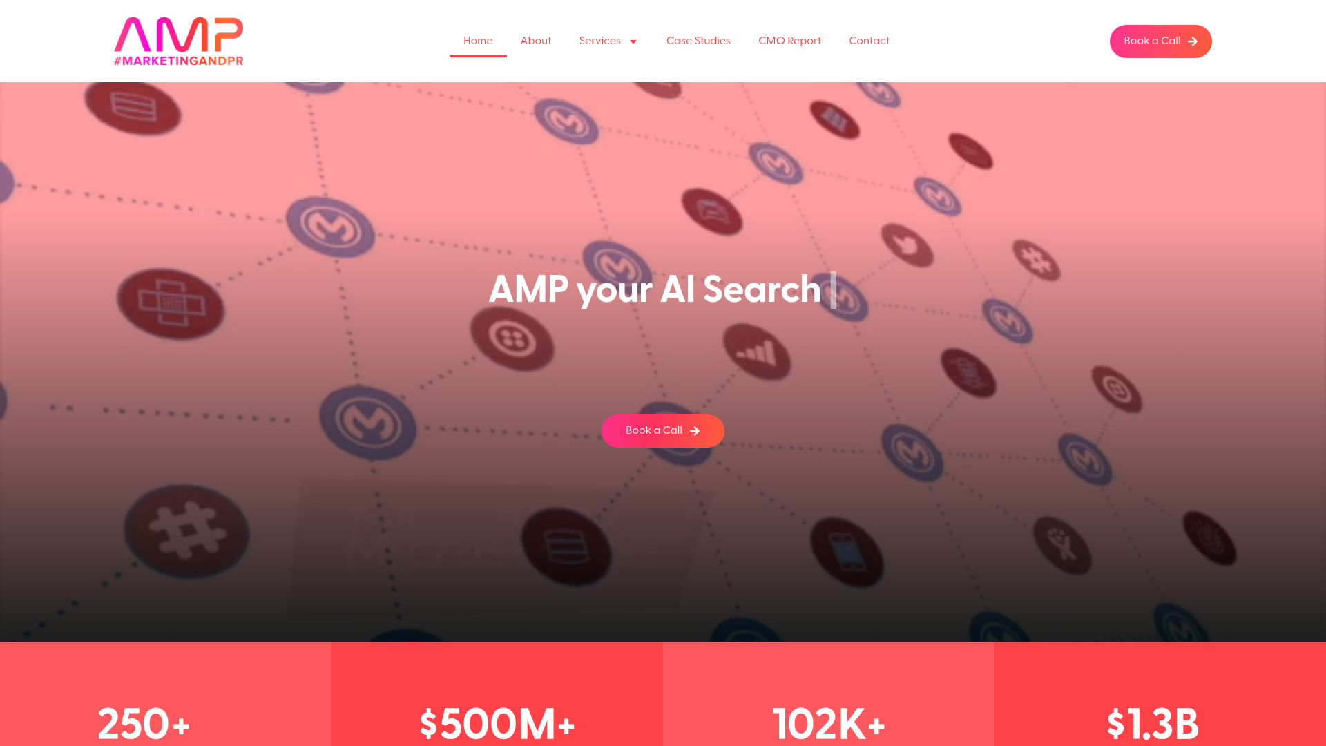 AMP Public Relations homepage
