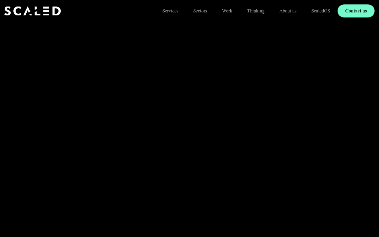 Scaled homepage
