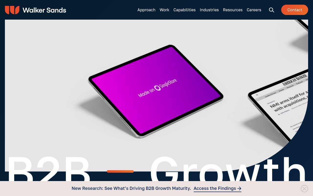 Walker Sands homepage