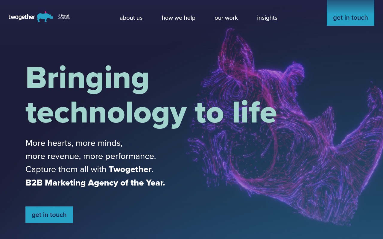 Twogether homepage