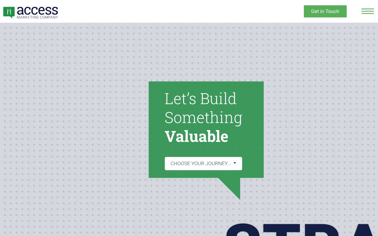 Access Marketing Company homepage