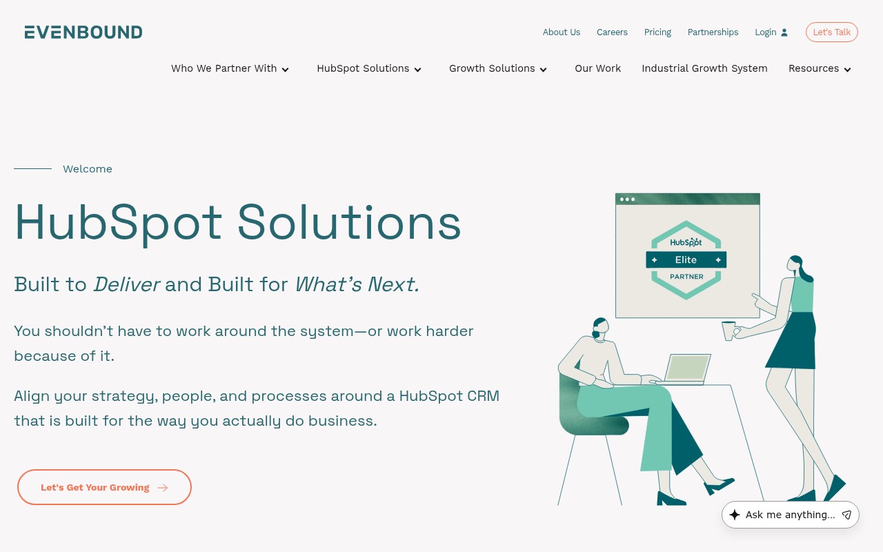 Evenbound homepage