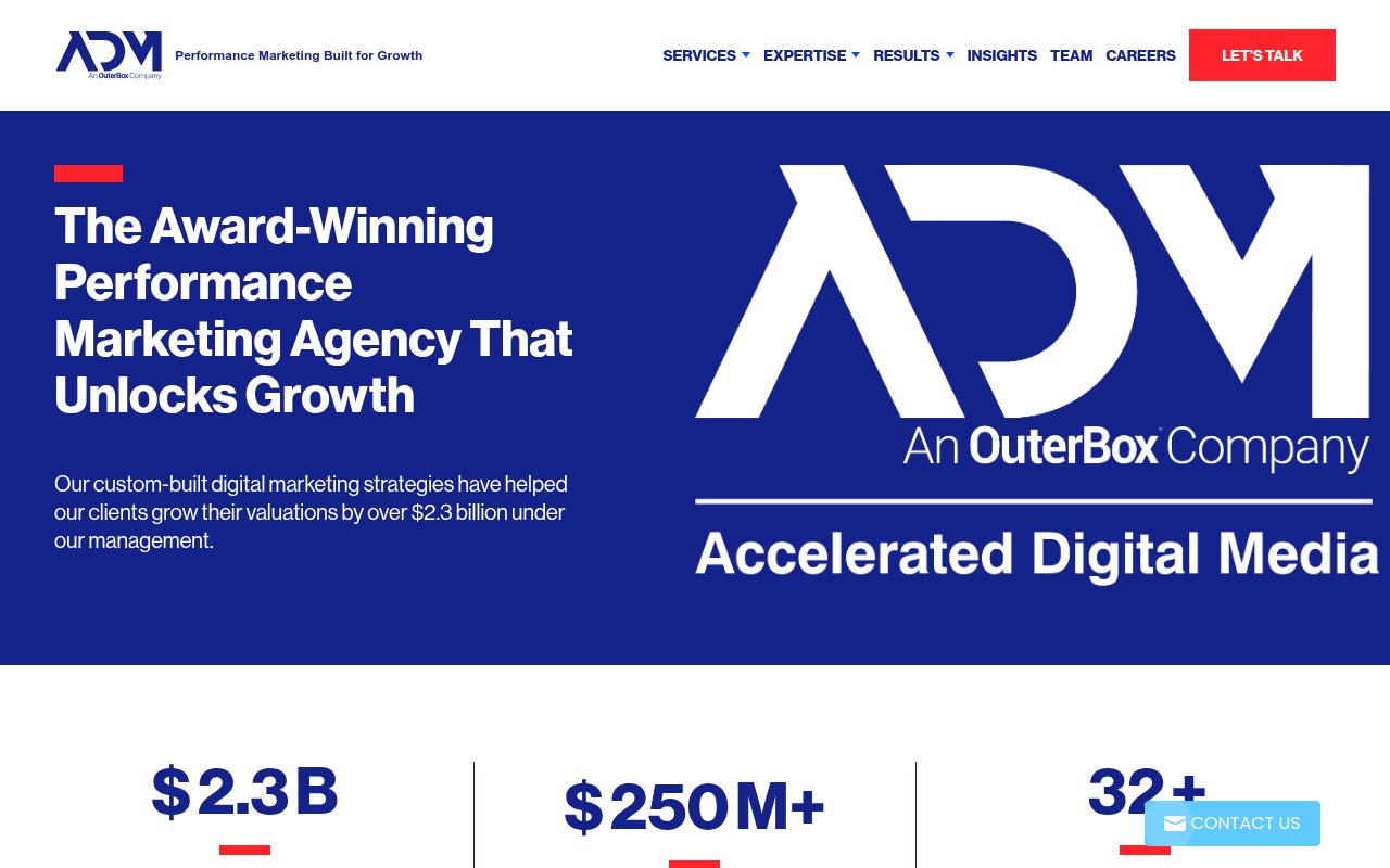 Accelerated Digital Media homepage