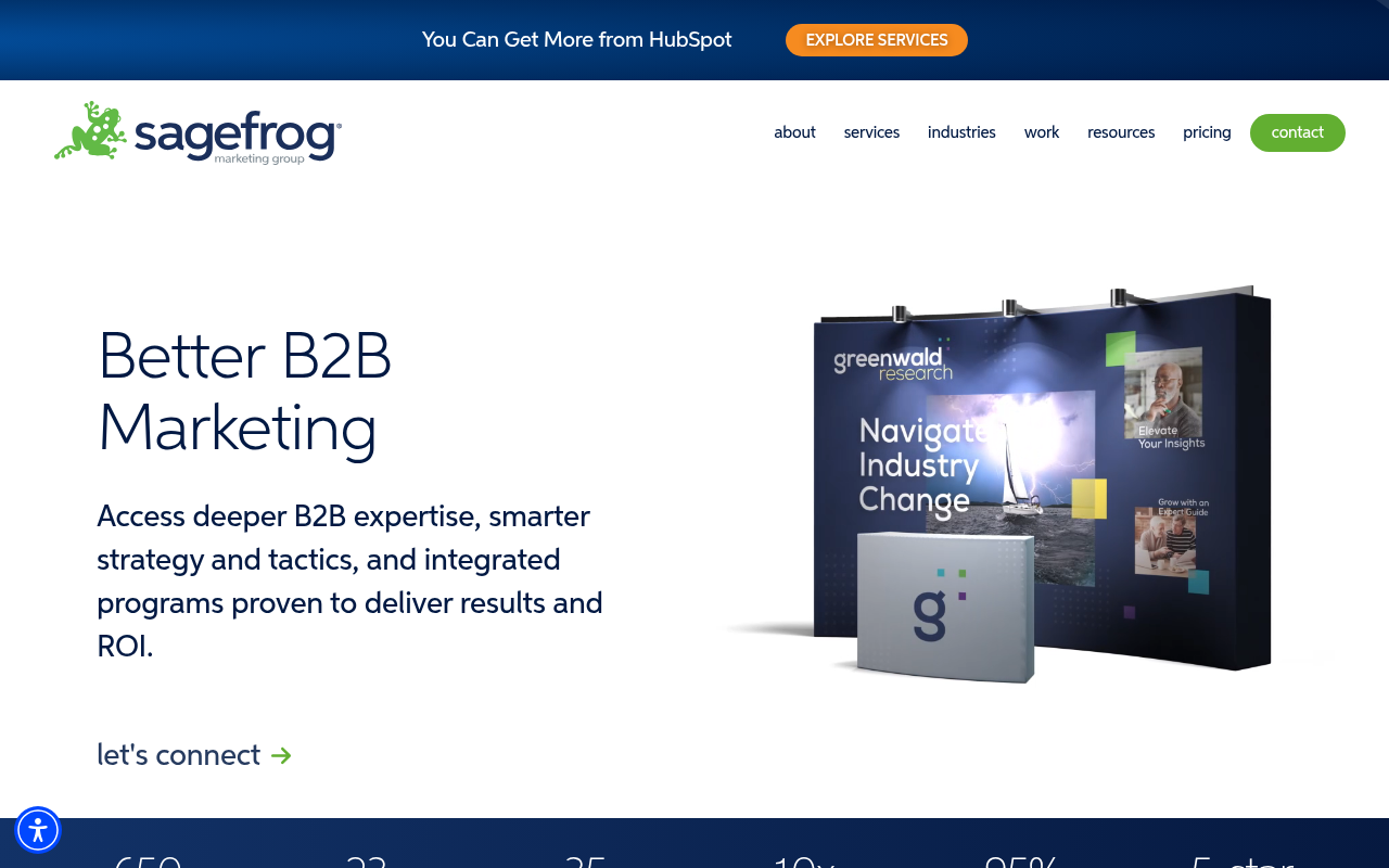 Sagefrog Marketing Group homepage