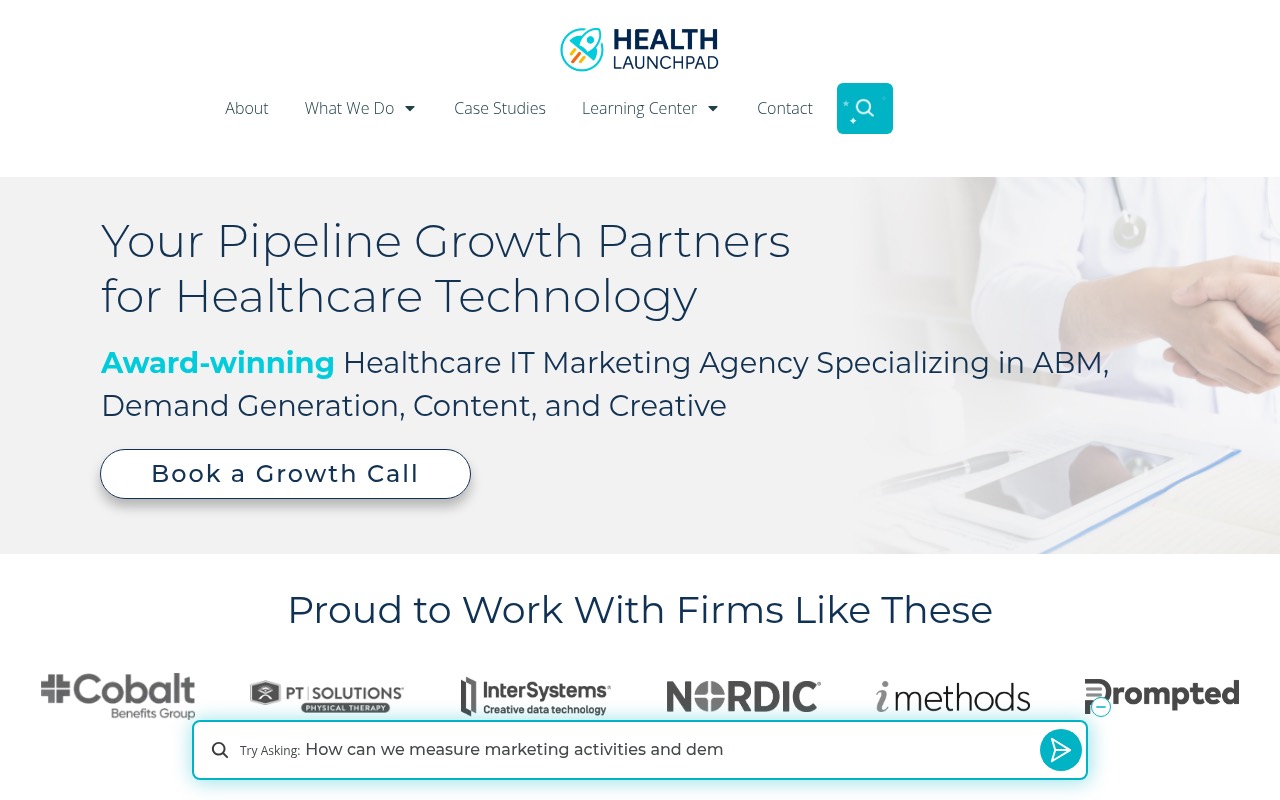 Health Launchpad homepage
