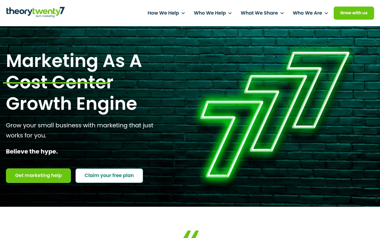 theorytwenty7 homepage